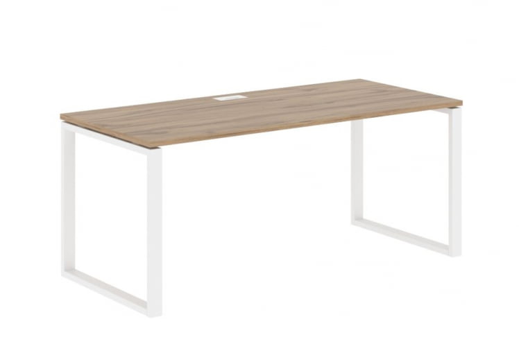 Стол письменный ЕДИС ЕКСТ 1780 Дуб Денвер светлый Белый / EDIS EQST_0
