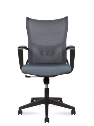 Кресло офисное ВАВЕ ЛБ М3-М(БЛАCК) Серый / WAVE LB M3-M(BLACK)_1