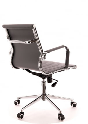 Кресло для персонала Лео Т экокожа Серый / Leo T_2