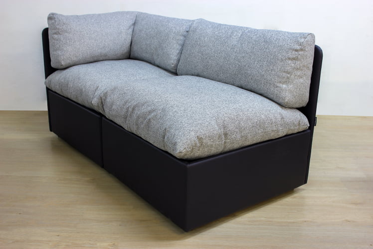 Диван двойной Кубэ с 1 подлокотником левым/правым модульный тафт / taft_3