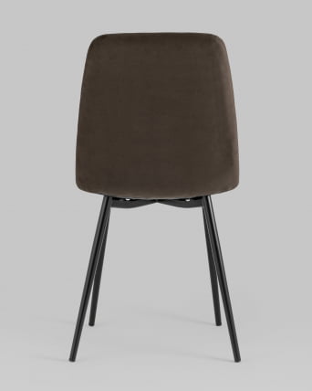 Стул Оливер велюр Темно-коричневый / Oliver_4