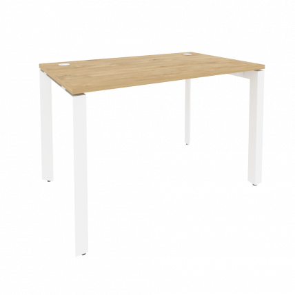 Стол рабочий на П-образном м/к ОНИКС О.МП-СП-2.7 Тиквуд Светлый/Белый / ONIX O.MP-SP-2.7_0