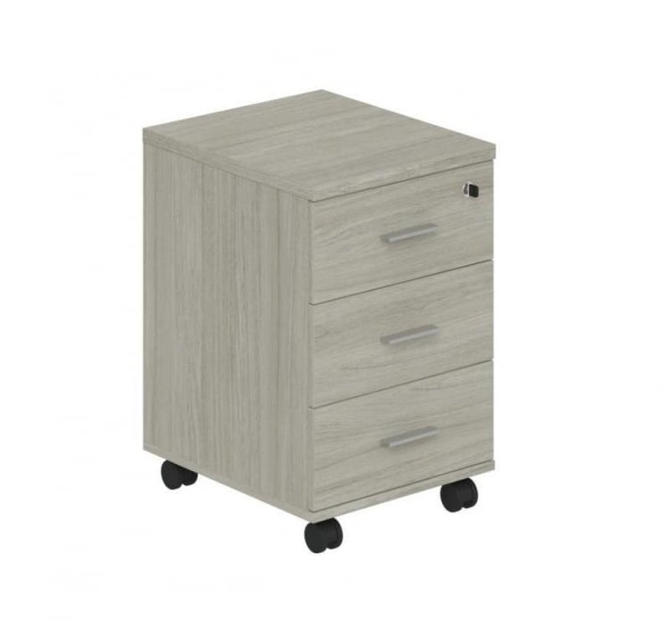 Тумба опорная (мобильная) с 3 ящиками Винг ВН.201.ОЛ Дуб светлый / Wing WN.201.OL_0