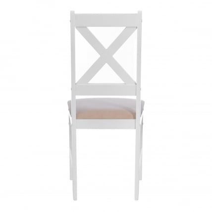 Стул CРОССМАН НЕВ, Многослойный березовый шпон, 41х40х100 см, вхите/велюр бежевый / CROSSMAN NEW, white/велюр_3