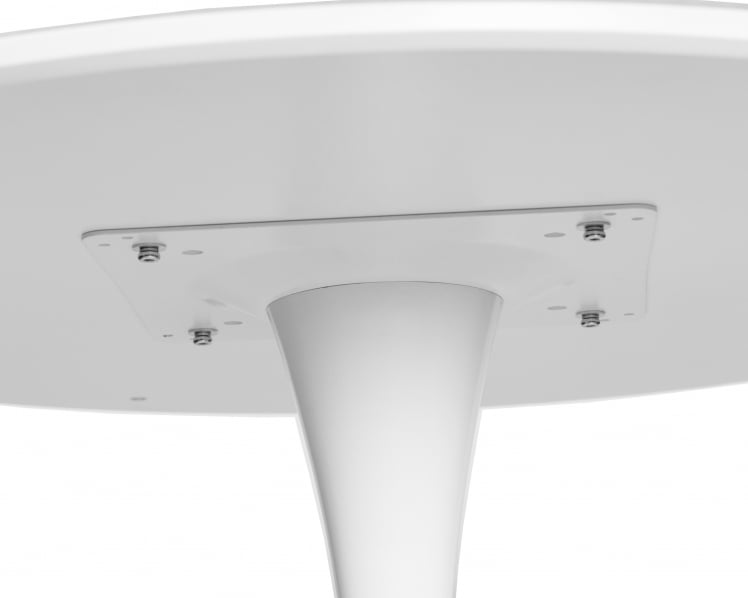 Стол обеденный МИА (белая столешница, белое основание) / MIA_3