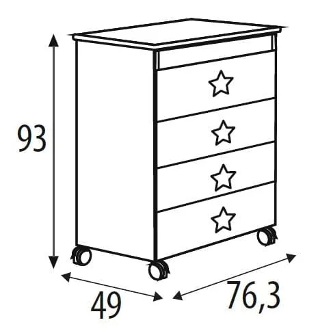 Комод Микуна Долсе Лусе пеленальный Б-1673 вхите / Micuna Dolce Luce B-1673 white_4