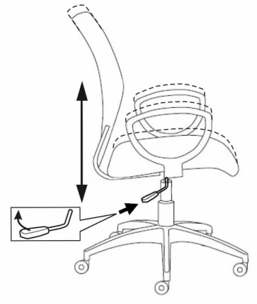 Кресло офисное Бюрократ CХ-599/Р/ТВ-97Н / CH-599/R/TW-97N_8