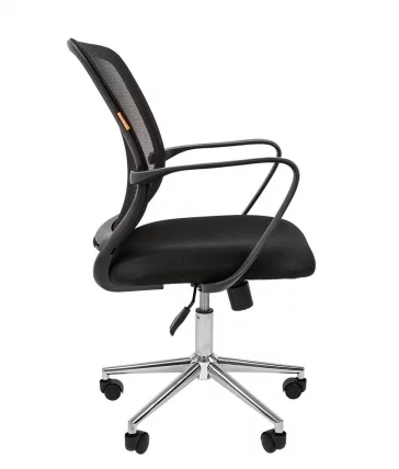 Кресло для оператора Чаирман 698 чроме ТВ Черное / Chairman chrome TW_2