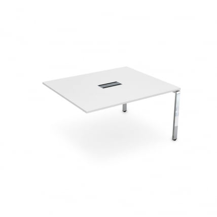 Стол системы БЭНЧ, переговорный, конечный ГЛОСС ЛИНЕ НСПК-П.927 Белый Премиум / GLOSS LINE_0