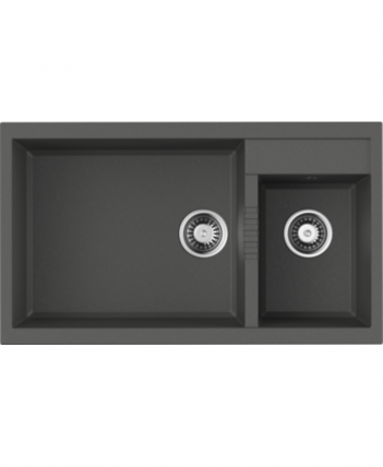 Мойка Омоикири Тедори 86-2-Лб-Пл Тетогранит/Платина / Omoikiri Tedori 86-2-Lb-Pl Tetogranit/Платина_0