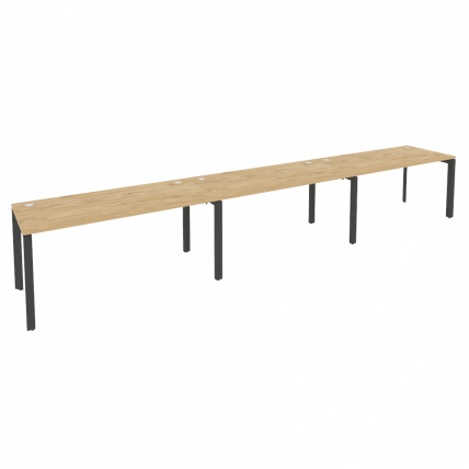 Рабочая станция на П-образном м/к ОНИКС О.МП-РС-3.4.7 Тиквуд Светлый/Антрацит / ONIX O.MP-RS-3.4.7_0