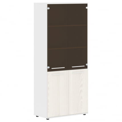 Шкаф комбинированный ЕДИС ЕХCС 85.2 Ясень Траун Белый Белый / EDIS EHCS_0