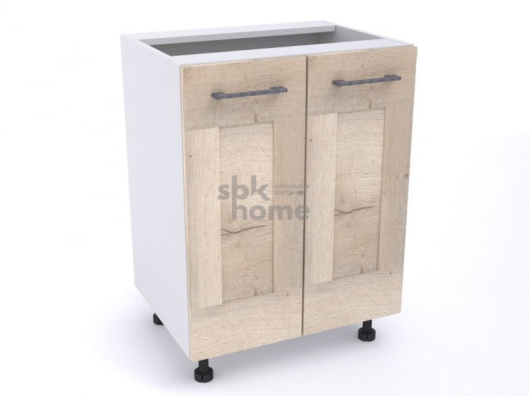 Стол С-60 2-х дверный, Дублин (600*470*820) Дуб галифакс белый, 21606_0