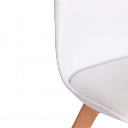 Стул ТУЛИП (мод. 73-1) дерево/пластик/экокожа, 47,5кс55кс80 см, белый / TULIP (mod. 47,5x55x80_6