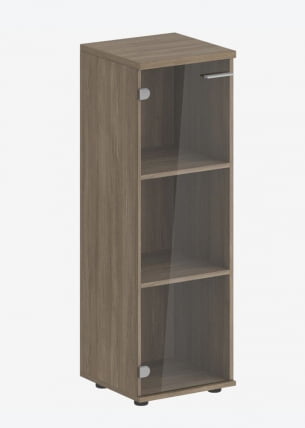 Шкаф средний со стеклом Сигма СГ.804.ОД.ГЛ Дуб темный / Sigma SG.804.OD.GL_0