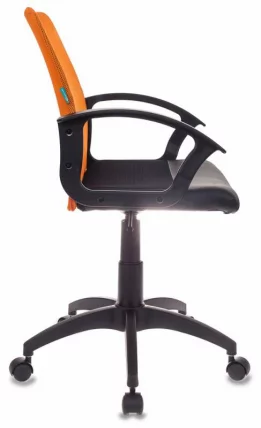 Офисное кресло Бюрократ CХ-590 ОР/БЛАCК Оранжевый Черный спинка сетка / CH-590 OR/BLACK_2