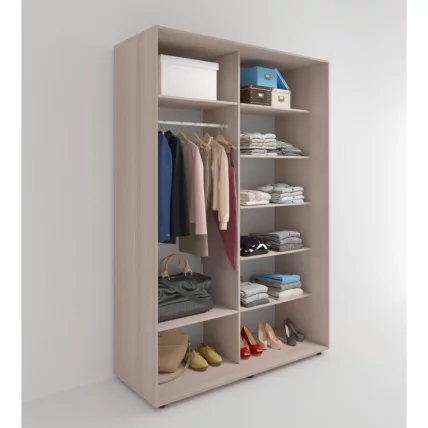 Шкаф-купе 2-х дверный Акцент-Дуэт КЛ 1200х600 Ясень шимо светлый_1