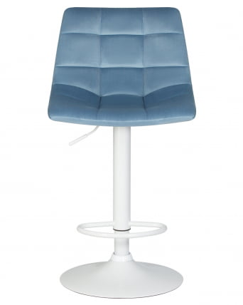 Стул барный ДОБРИН ТАИЛОР ВХИТЕ Пудрово-голубой велюр МДЖ9-74 / DOBRIN TAILOR WHITE MJ9-74_5