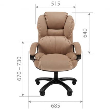 Кресло руководителя CХАИРМАН ДОМ (Хоме) 434 Темно-бежевый / CHAIRMAN (Home)_4