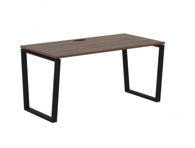 Стол письменный ЕДИС ЕВСТ 1580 Дуб Денвер темный Черный / EDIS EVST_0