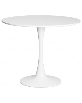 Стол обеденный МИА (белая столешница, белое основание) / MIA_1