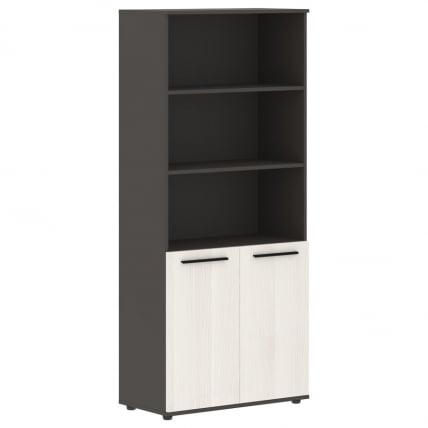 Шкаф с одним комплектом глухих малых дверей ЕДИС ЕХCС 85.5 Ясень Траун Черный Мокко / EDIS EHCS_0