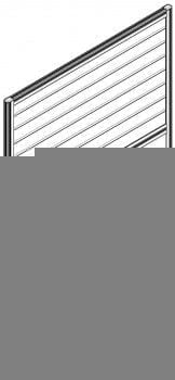 Перегородка со стеклом 1300 мм РАНД РП130СГ160 Легно темный / RAND RP130SG160_0