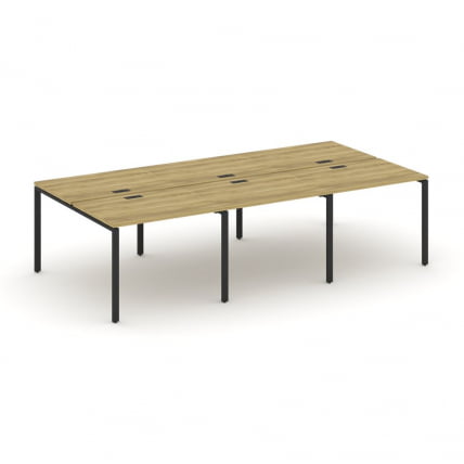 Рабочая станция двухсторонняя на 6 мест CОНCЕПТ CН.ДРС-009 Дуб Винченцо Черный / CONCEPT CN.DRS-009_0