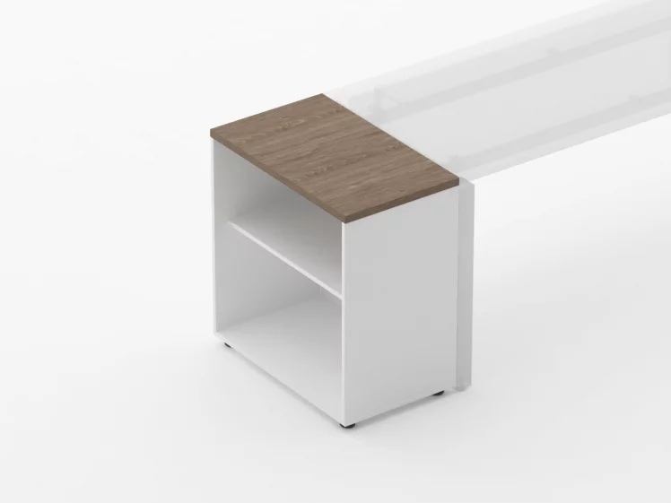 Тумба открытая Дека 9.01.07 Дуб Верцаска/Белый / Deka_1