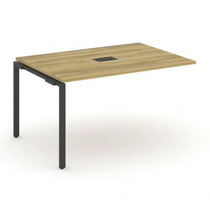 Проходной наборный элемент переговорного стола CОНCЕПТ CН.НПРГ-012 Дуб Винченцо Антрацит / CONCEPT CN.NPRG-012_0