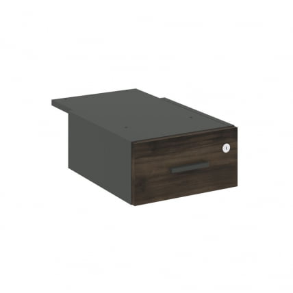 Тумба подвесная с одним ящиком CОНCЕПТ CН.ПТ-003 Б/В Дуб Мали Антрацит / CONCEPT CN.PT-003 B/W_0