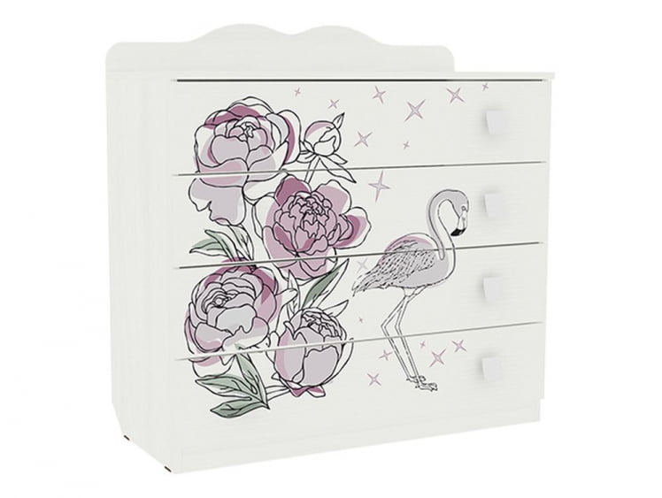 Комод Фэнтези МДФ-06 Белый рамух / MDF-06_0