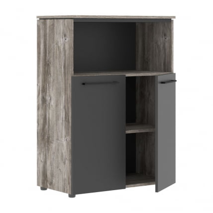 Шкаф с глухими дверьми МОРРИС ТРЕНД ММC 85.3 Сосна Нордик Антрацит / MORRIS TREND MMC_1