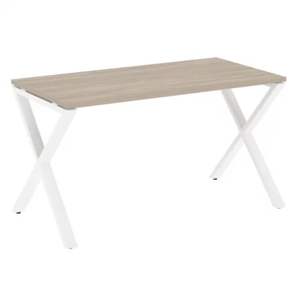 Стол рабочий ЛОФТ ВР.Л-СРКС-3.7 Металл белый Дуб Аттик / LOFT VR.L-SRX-3.7_0
