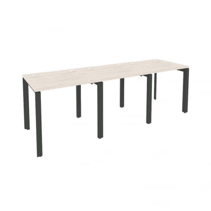 Рабочая станция на П-образном м/к ОНИКС О.МП-РС-3.0.7 Денвер Светлый/Антрацит / ONIX O.MP-RS-3.0.7_0