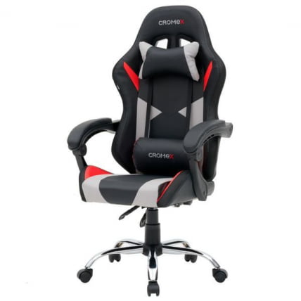 Кресло компьютерное CРОМЕКС (КРОМЕКС) Куантум ГМ-155 РГБ экокожа черное/красное/серое / CROMEX Quantum GM-155 RGB_4