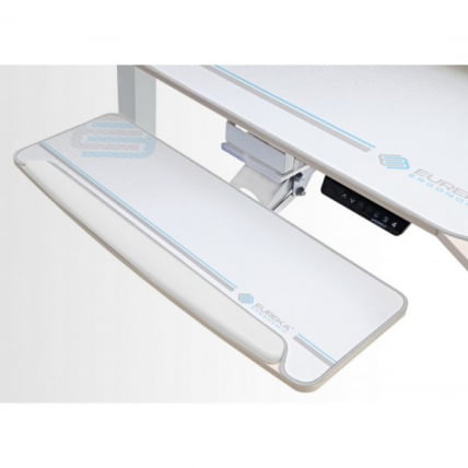 Стол для компьютера (для геймеров) с подставкой под клавиатуру и электрической регулировкой по высоте Еурека ЕРК-ЕД71-МВ / Eureka ERK-ED71-MW_11