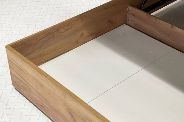 Кровать с подъемным механизмом 160х200 см Адам МСА-06 дуб крафт золотой/грей алькантара (велюр) / MSA-06_9