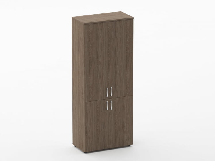 Шкаф высокий закрытый Глассй 6.19.131 Дуб Верцаска / Glassy_0