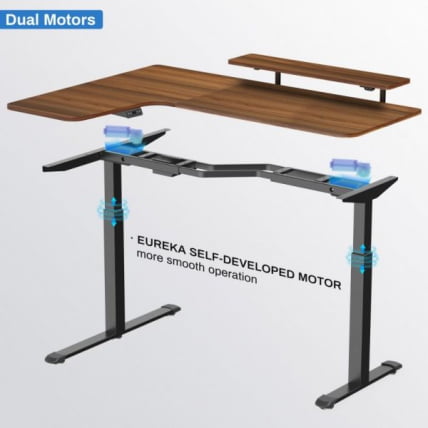 Стол для компьютера угловой (левый) c электрической регулировкой по высоте ЕУРЕКА ЕРК-Л60Л-ВН / c EUREKA ERK-L60L-WN_5