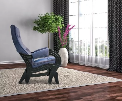 Кресло-глайдер Модель 708 венге / Верона Лигхт Грей / Verona Light Grey_4