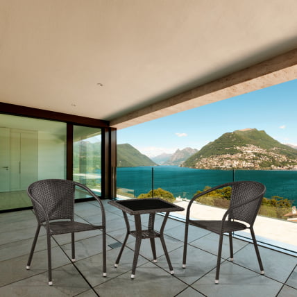 Комплект плетеной мебели Т25А/Й137C-В53 Бровн 2Пcс / T25A/Y137C-W53 Brown 2Pcs_0