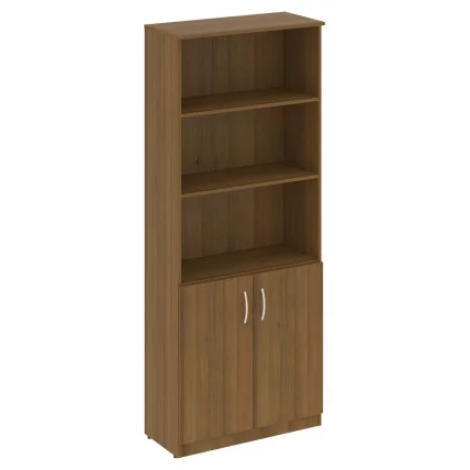 Шкаф высокий широкий (2 низкие двери ЛДСП) НОВА С В.СТ-1.1 Орех Гварнери / NOVA S_0