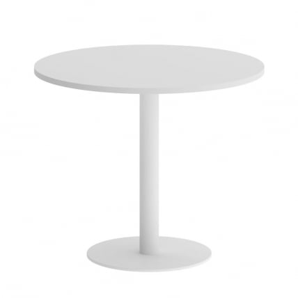 Стол журнальный круглый ХОМЕ ОФФИCЕ ВР.СП-5-90.1 Белый/Белый металл / HOME OFFICE VR.SP-5-90.1_0