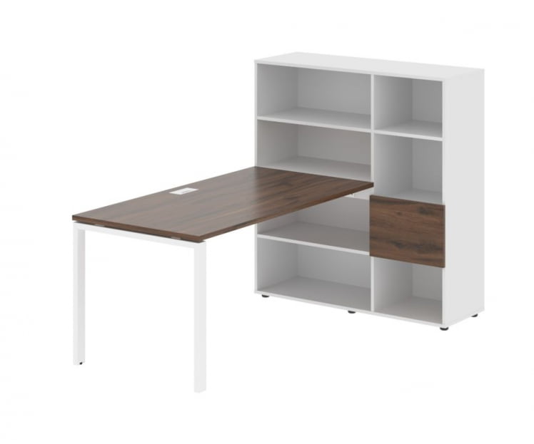 Рабочая станция ЕДИС ЕУРСТ 1215 Дуб Денвер темный Белый Белый / EDIS EURST_0