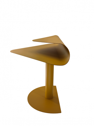 Журнальный столик Корнеа металл желтый / Cornea_3