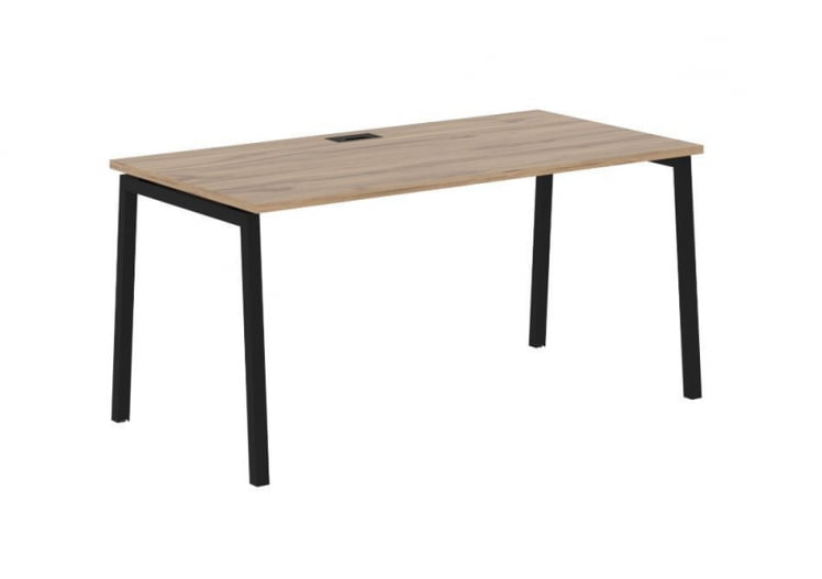 Стол письменный ЕДИС ЕЛСТ 1580 Дуб Денвер светлый Черный / EDIS ELST_0