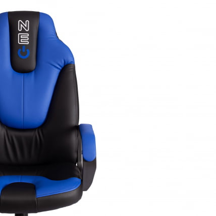 Кресло НЕО 2 (22) экокожа Черный/синий 36-6/36-39 / NEO_5