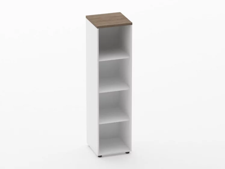 Шкаф 3 узкий открытый Дека 10.16.10 Дуб Верцаска/Белый / Deka_0