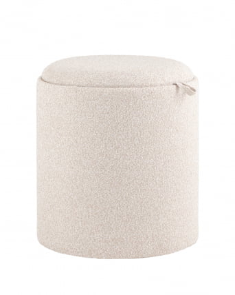 Пуф-столик с ящиком Хюгге С букле бежевый / S_0